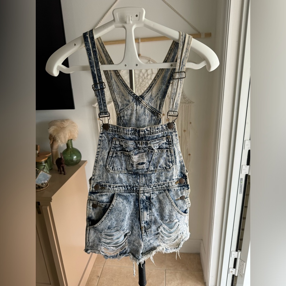 Denim romper